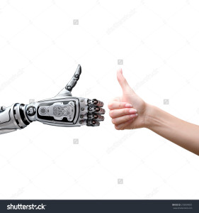 robot arm thumbs up